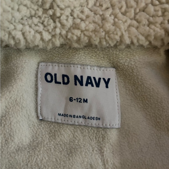 Unisex Old Navy Denim Jacket with Sherpa - Picture 2 of 2